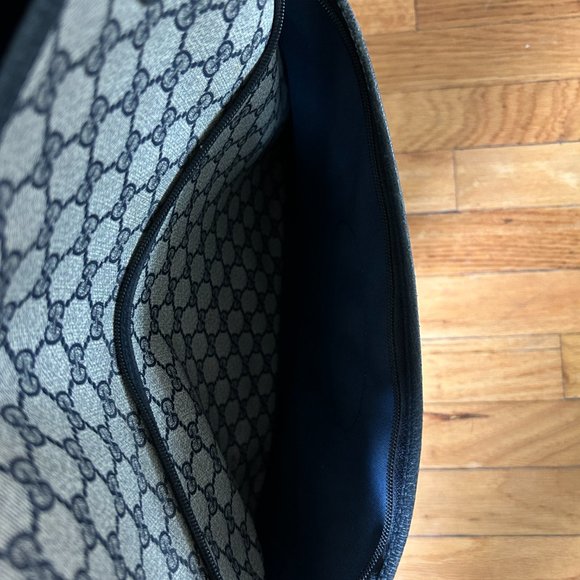 Gucci Monogram Web Tote in Navy Blue - Picture 6 of 16